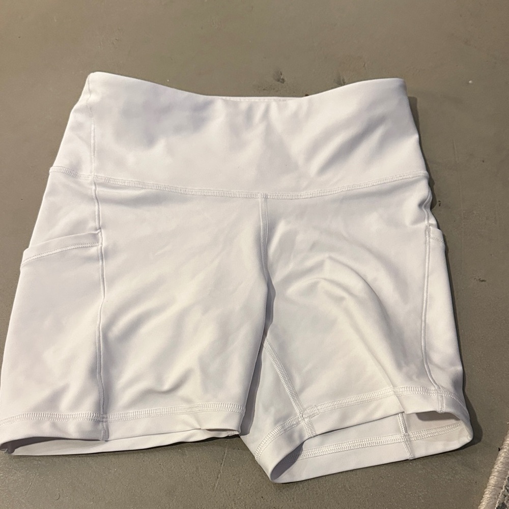 Athleta Women's White Bike Shorts